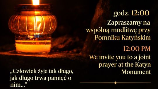 Modlitwa przy Pomniku Katyńskim