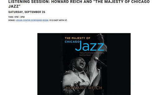 Premiera książki Howarda Reicha „The Majesty of Chicago Jazz”