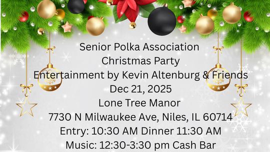 Przyjęcie świąteczne Senior Polka Association Przyjęcie świąteczne Senior Polka Association