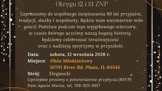 Uroczyste obchody 90-lecia Związku Obozu Młodzieżowego Okręgu 12 i 13 ZNP