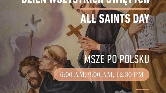 Uroczystość Wszystkich Świętych – 1 listopada, w Bazylice św. Jacka