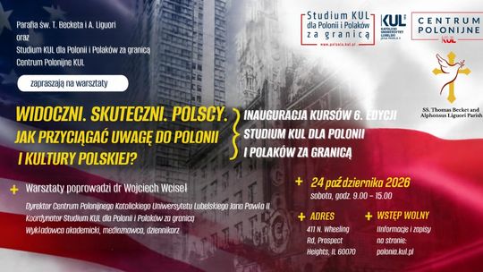 WIDOCZNI. SKUTECZNI. POLSCY. Jak przyciągać uwagę do Polonii i kultury polskiej? – bezpłatne warsztaty