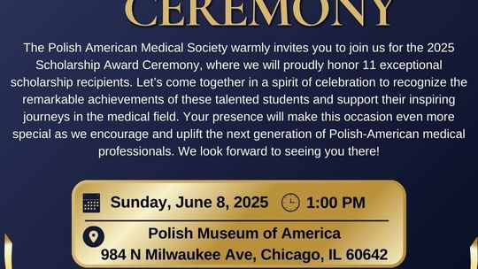 Wręczenie stypendiów Związku lekarzy polskich w Chicago