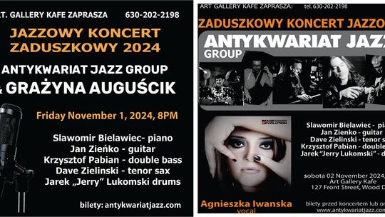 Zaduszkowe koncerty jazzowe w Art Gallery Kafe