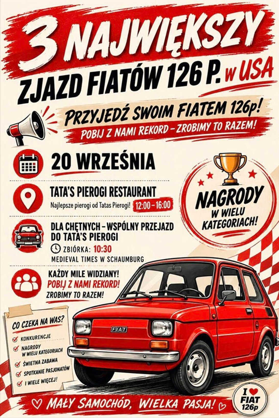 3. Największy Zjazd Fiatów 126 p w USA 3. Największy Zjazd Fiatów 126 p w USA