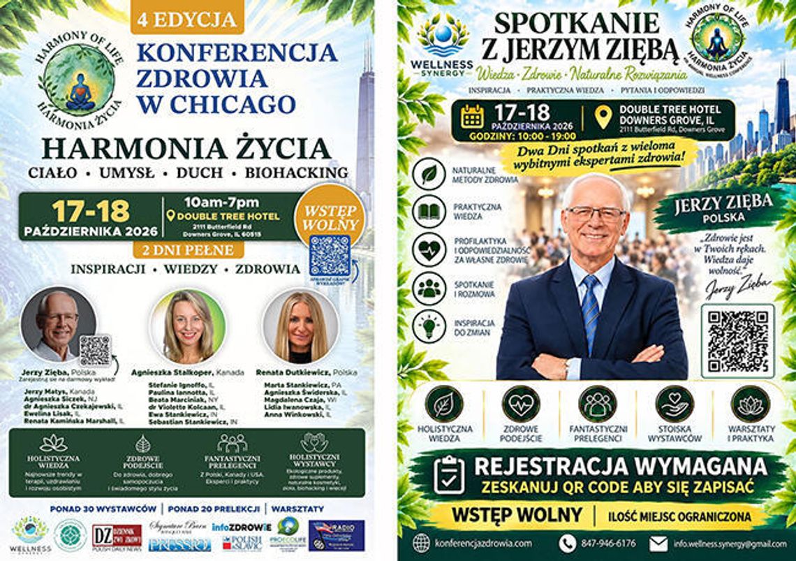 4. Konferencja zdrowia w Chicago. Spotkanie z Jerzym Ziębą 4. Konferencja zdrowia w Chicago. Spotkanie z Jerzym Ziębą