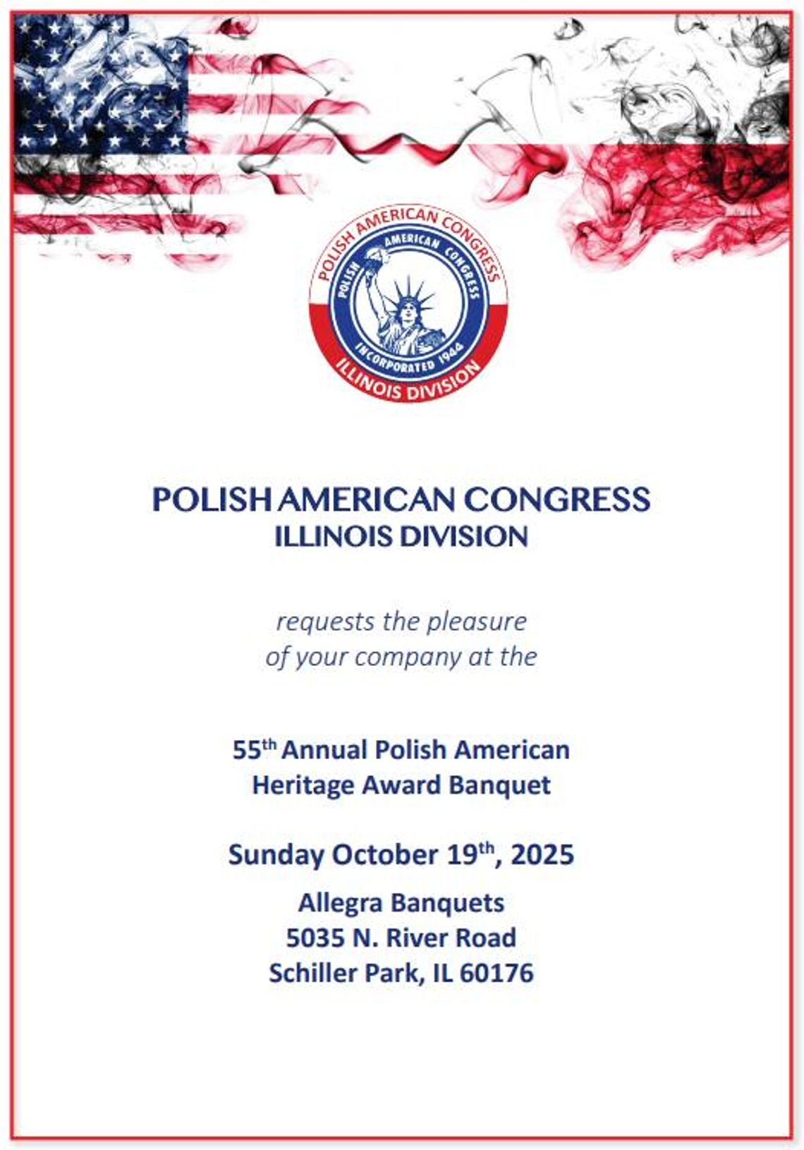 55. Doroczny Bankiet Dziedzictwa Polonii Amerykańskiej 55. Doroczny Bankiet Dziedzictwa Polonii Amerykańskiej