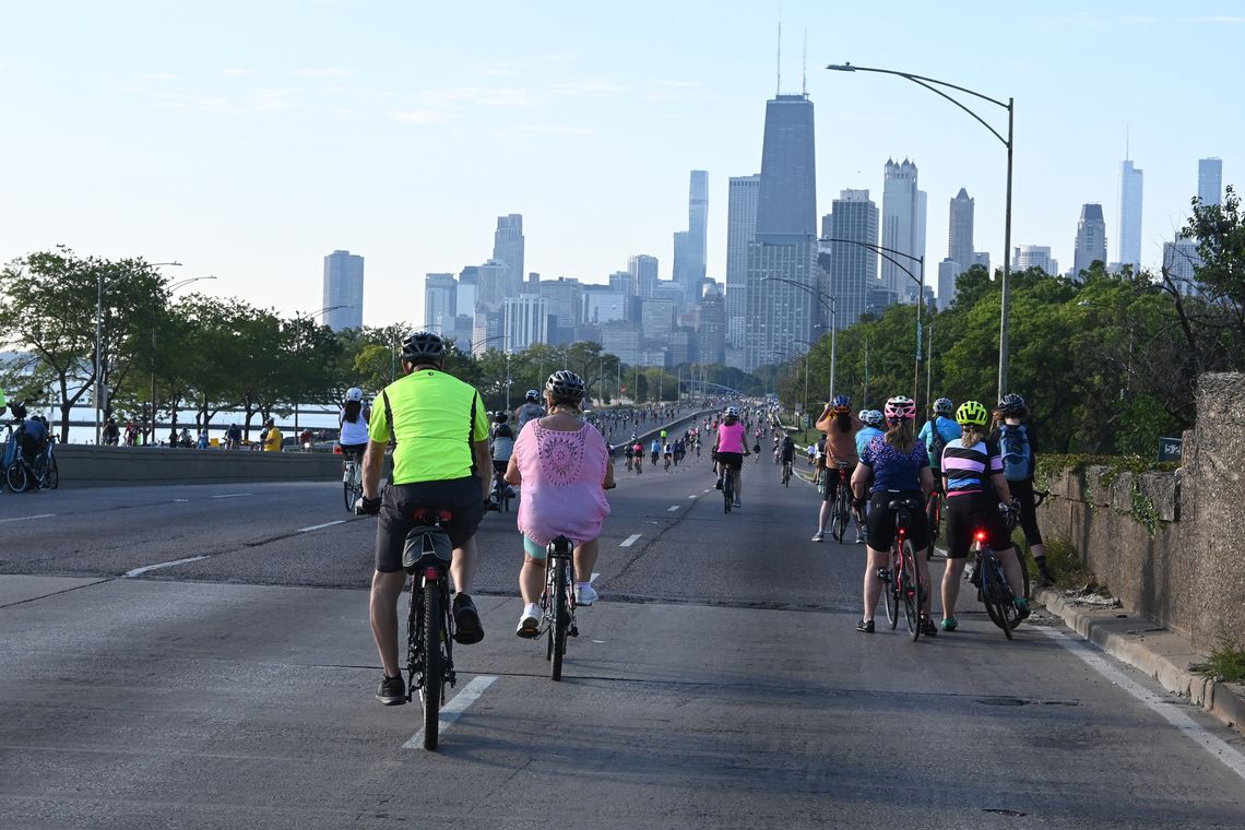 Bike the Drive czyli rowerem po DuSable Lake Shore Drive Bike the Drive czyli rowerem po DuSable Lake Shore Drive