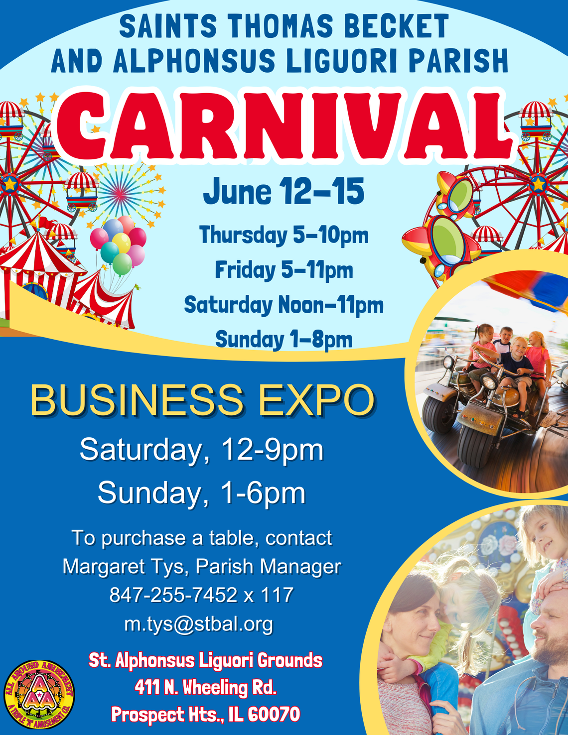 Carnival i Business Expo w parafii St. Thomas Becket i Alphonsus Liguori Carnival i Business Expo w parafii St. Thomas Becket i Alphonsus Liguori