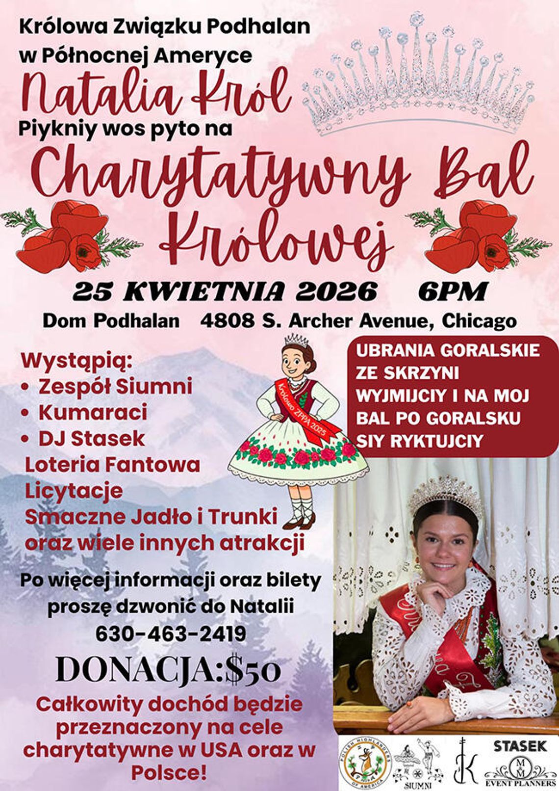 Charytatywny Bal Królowej Związku Podhalan Charytatywny Bal Królowej Związku Podhalan