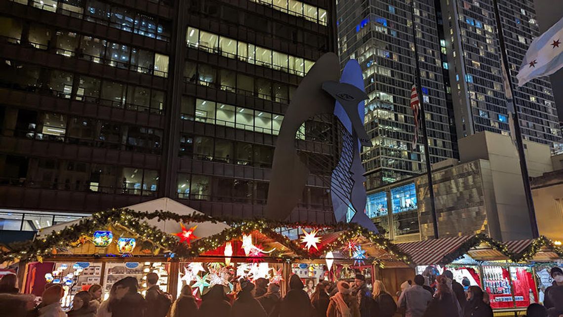 Christkindlmarket w Chicago i w Aurorze