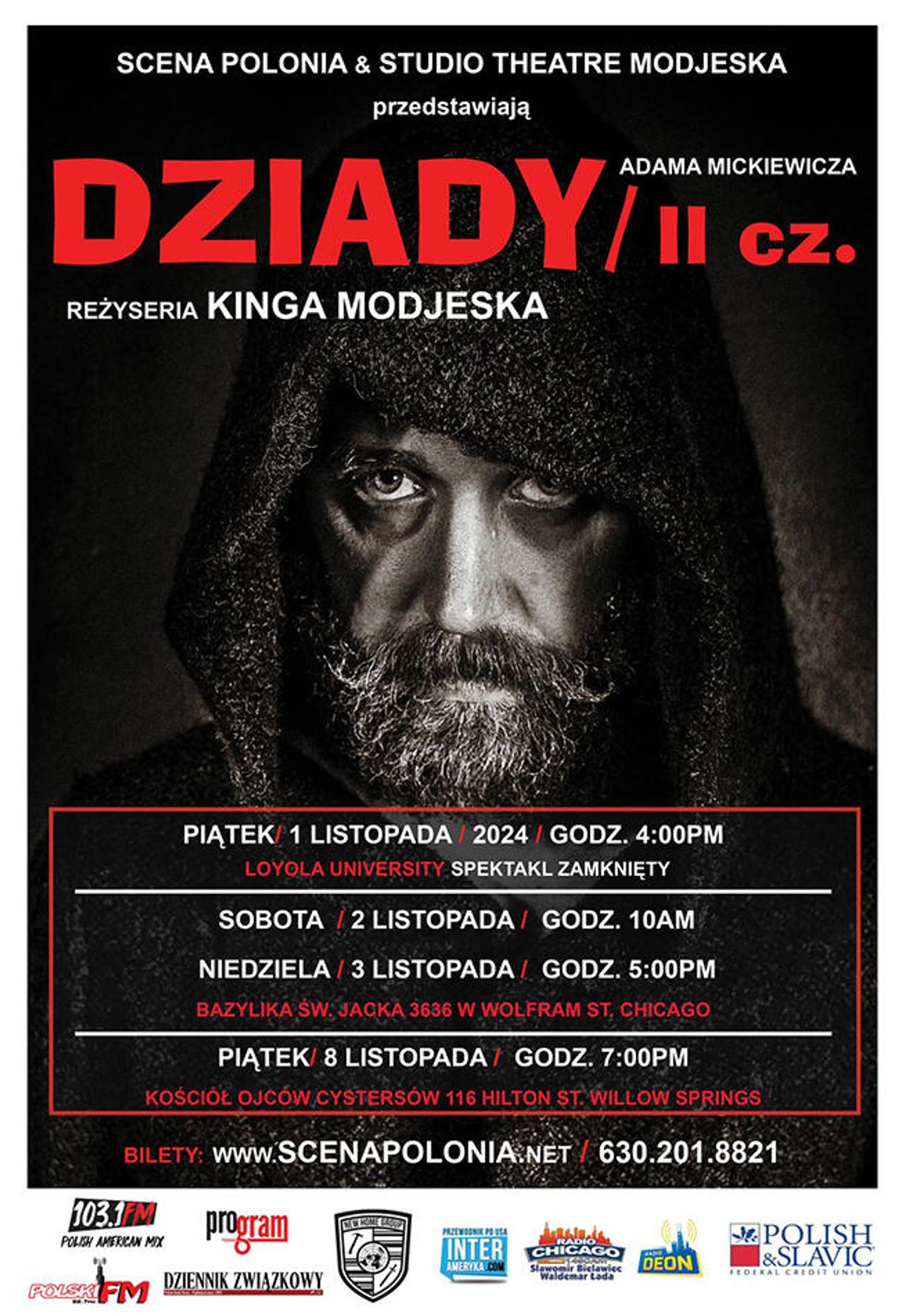 „Dziady cz. II” – spektakl Teatru Scena Polonia i Studio Theater Modjeska