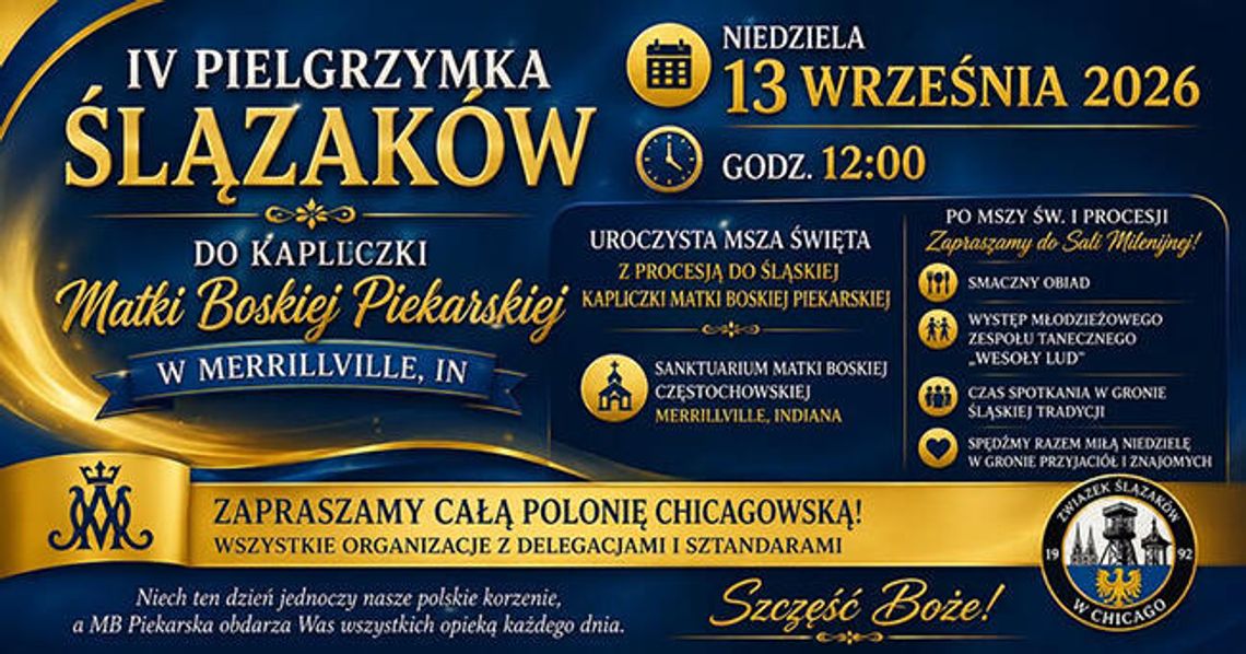 IV Pielgrzymka Ślązaków do śląskiej kapliczki Matki Boskiej Piekarskiej w Merrillville IV Pielgrzymka Ślązaków do śląskiej kapliczki Matki Boskiej Piekarskiej w Merrillville