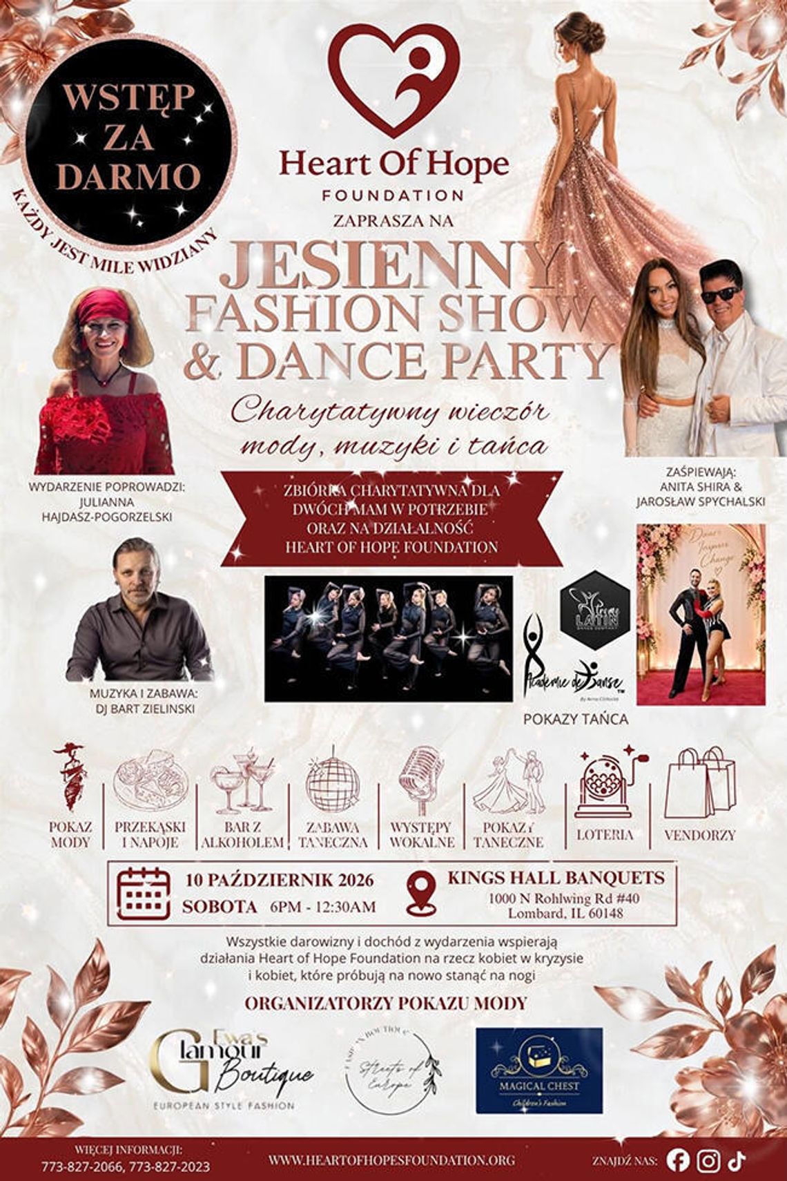 Jesienny Fashion Show & Dance Party Fundacji Heart of Hope Jesienny Fashion Show & Dance Party Fundacji Heart of Hope