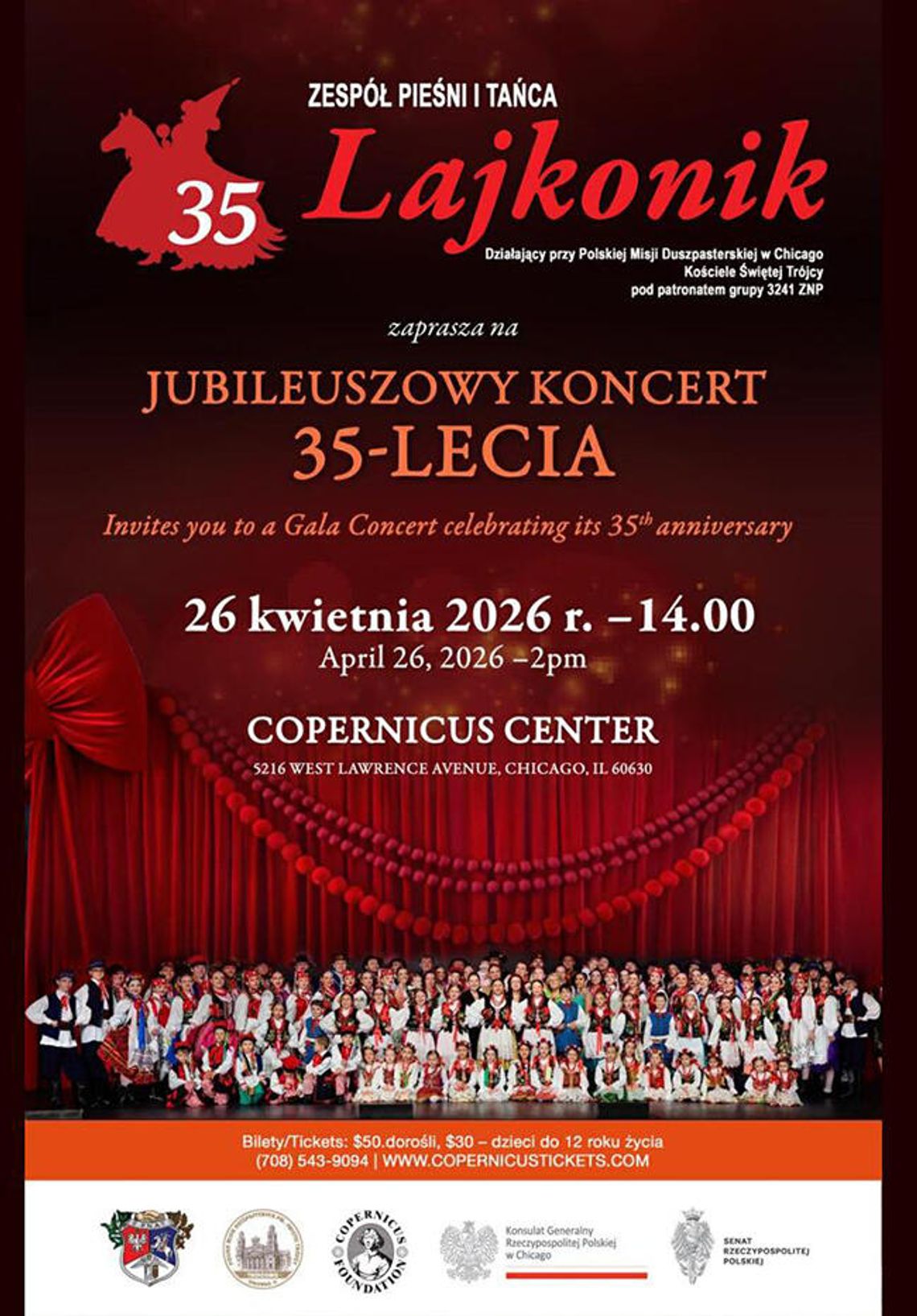 Jubileusz 35-lecia istnienia Zespołu Pieśni i Tańca „Lajkonik”