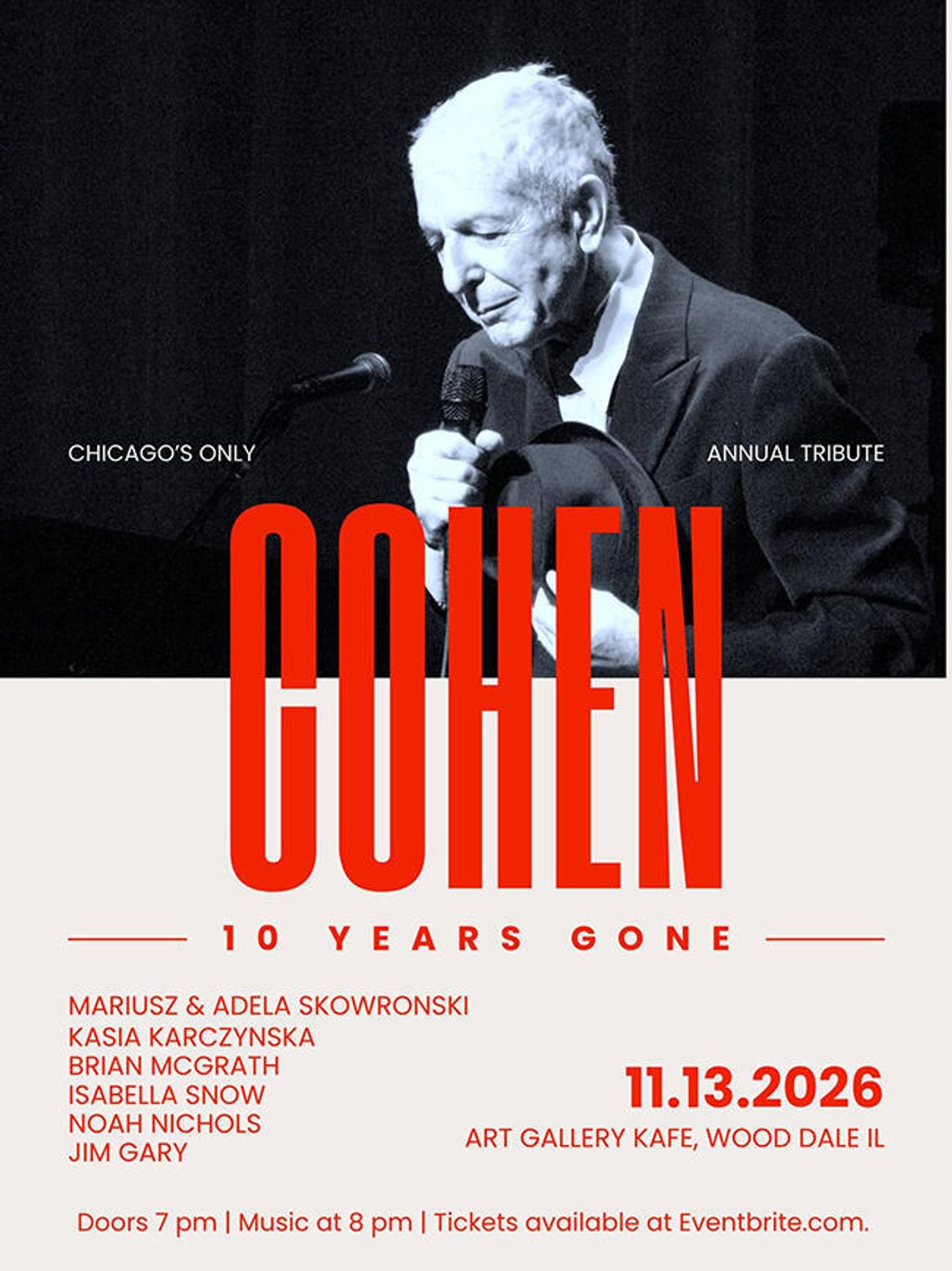 Koncert „10 lat później – hołd dla Leonarda Cohena”