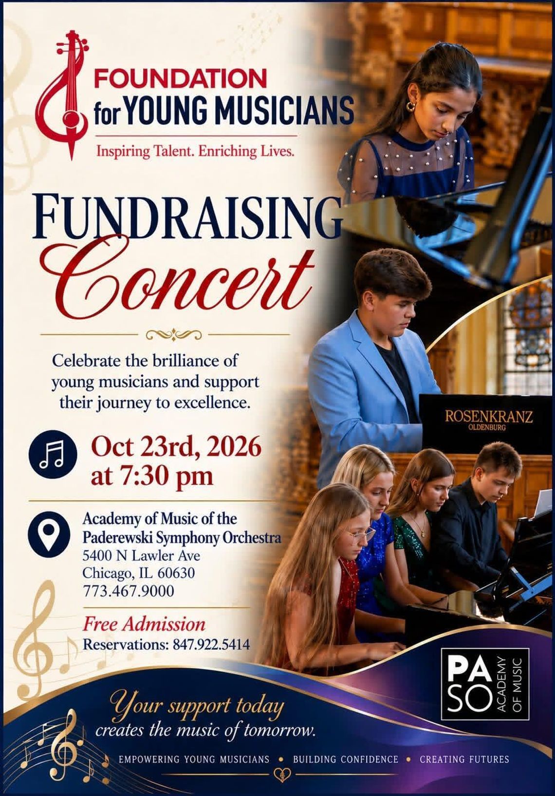 Koncert charytatywny Foundation for Young Musicians Koncert charytatywny Foundation for Young Musicians