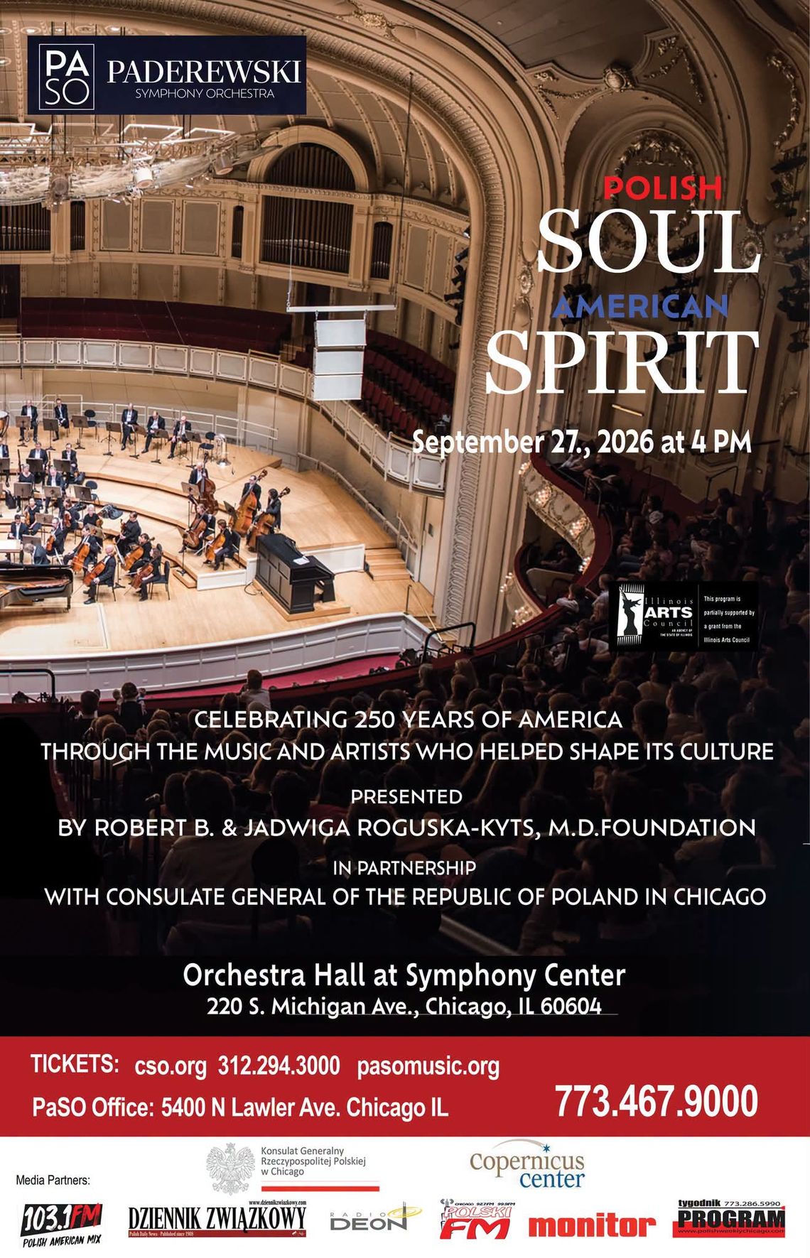Koncert PaSO „Polish Soul, American Spirit” Koncert PaSO „Polish Soul, American Spirit”