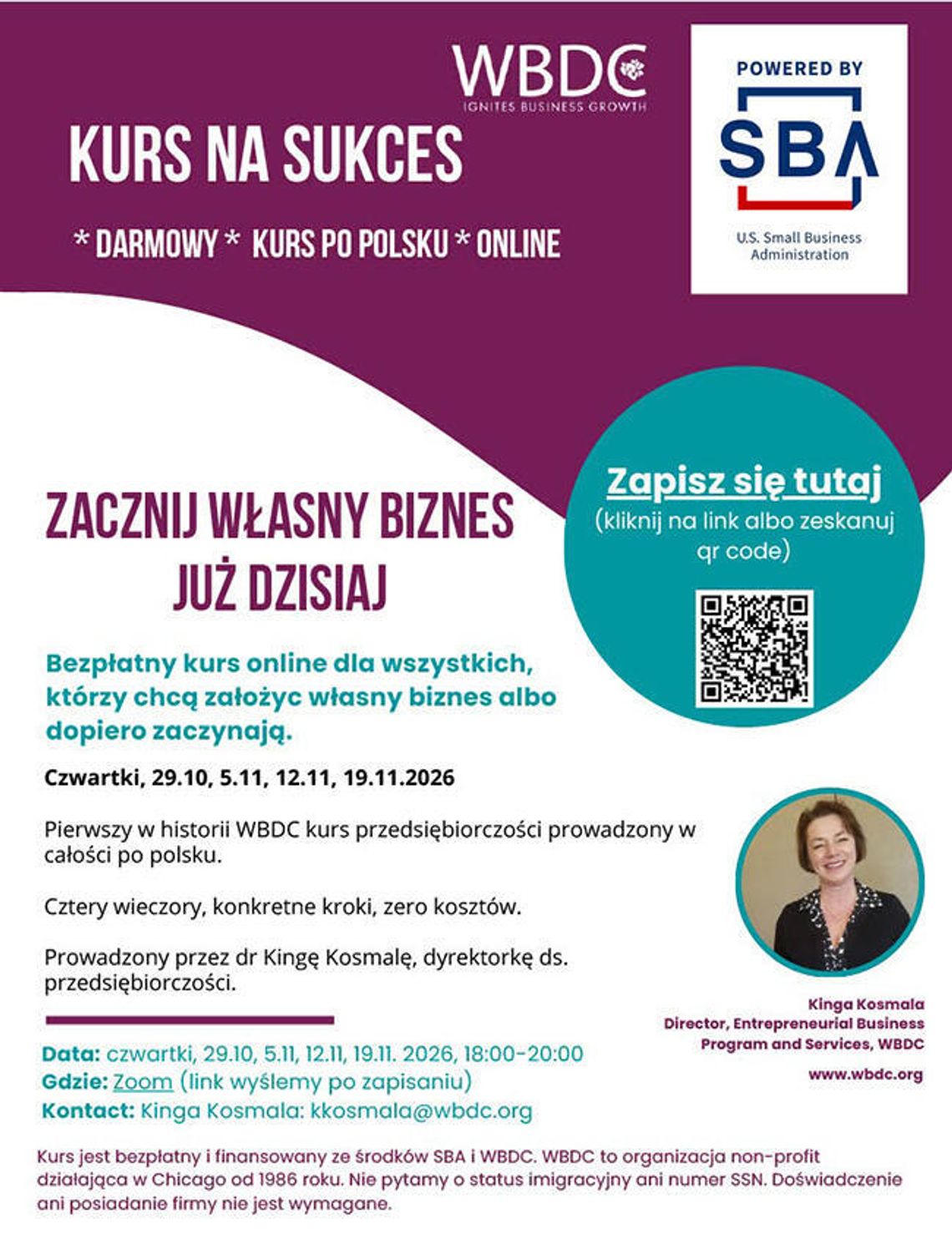 Kurs na sukces – bezpłatny kurs przedsiębiorczości po polsku Kurs na sukces – bezpłatny kurs przedsiębiorczości po polsku