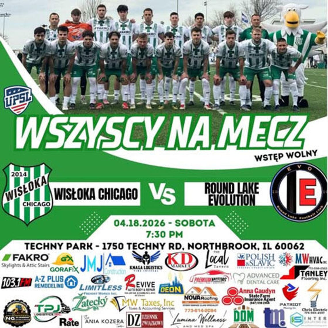 Mecz Wisłoki Chicago