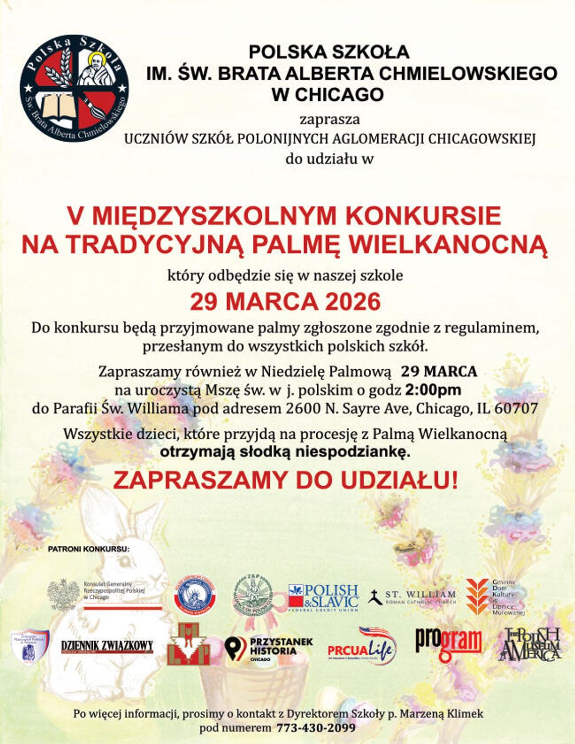Międzyszkolny konkurs na tradycyjną palmę wielkanocną