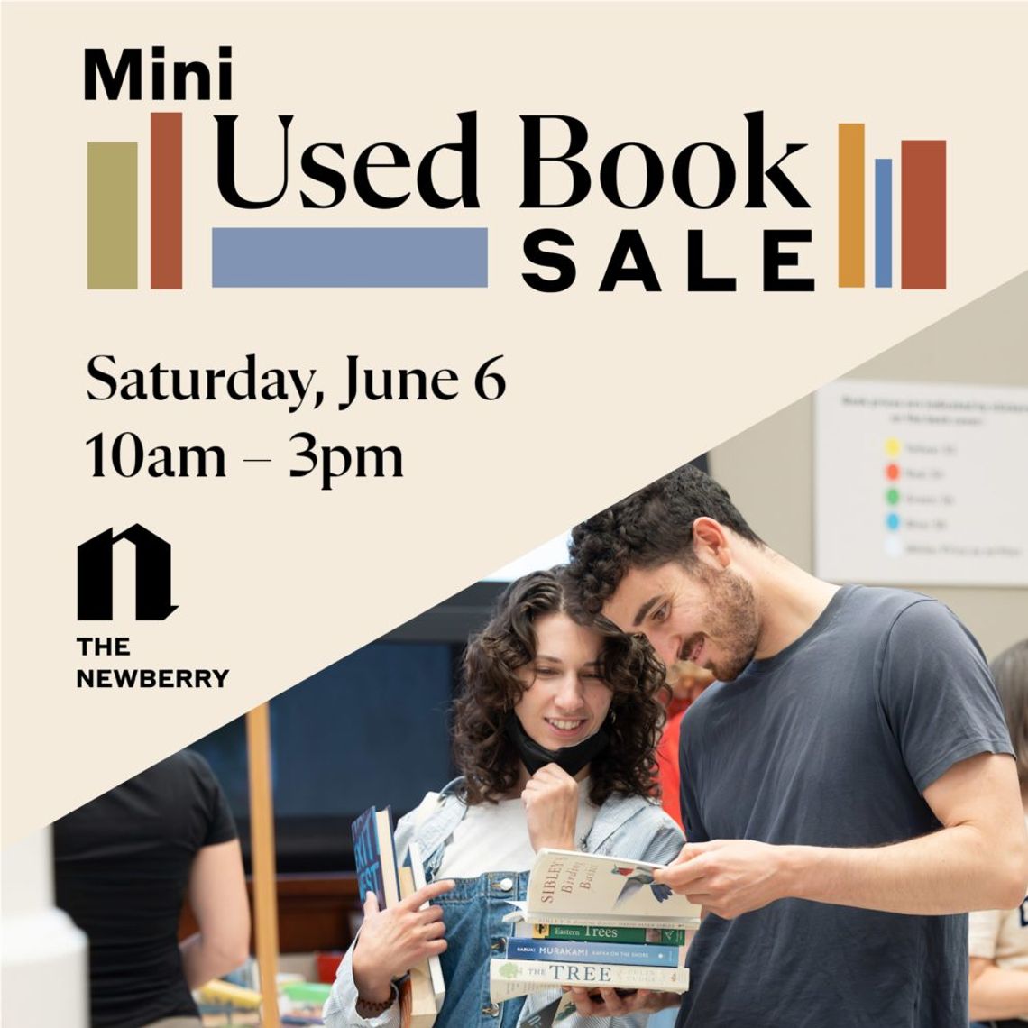 Mini wyprzedaż używanych książek w Newberry Library
