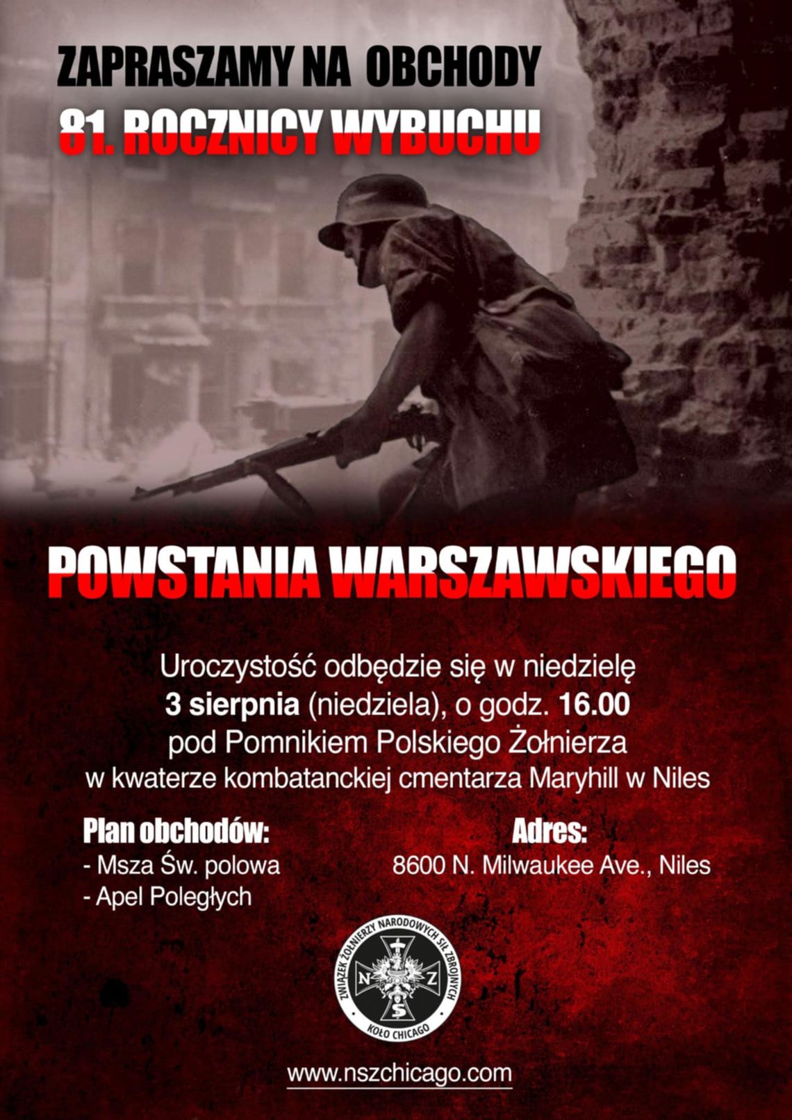 Obchody 81. rocznicy wybuchu Powstania Warszawskiego