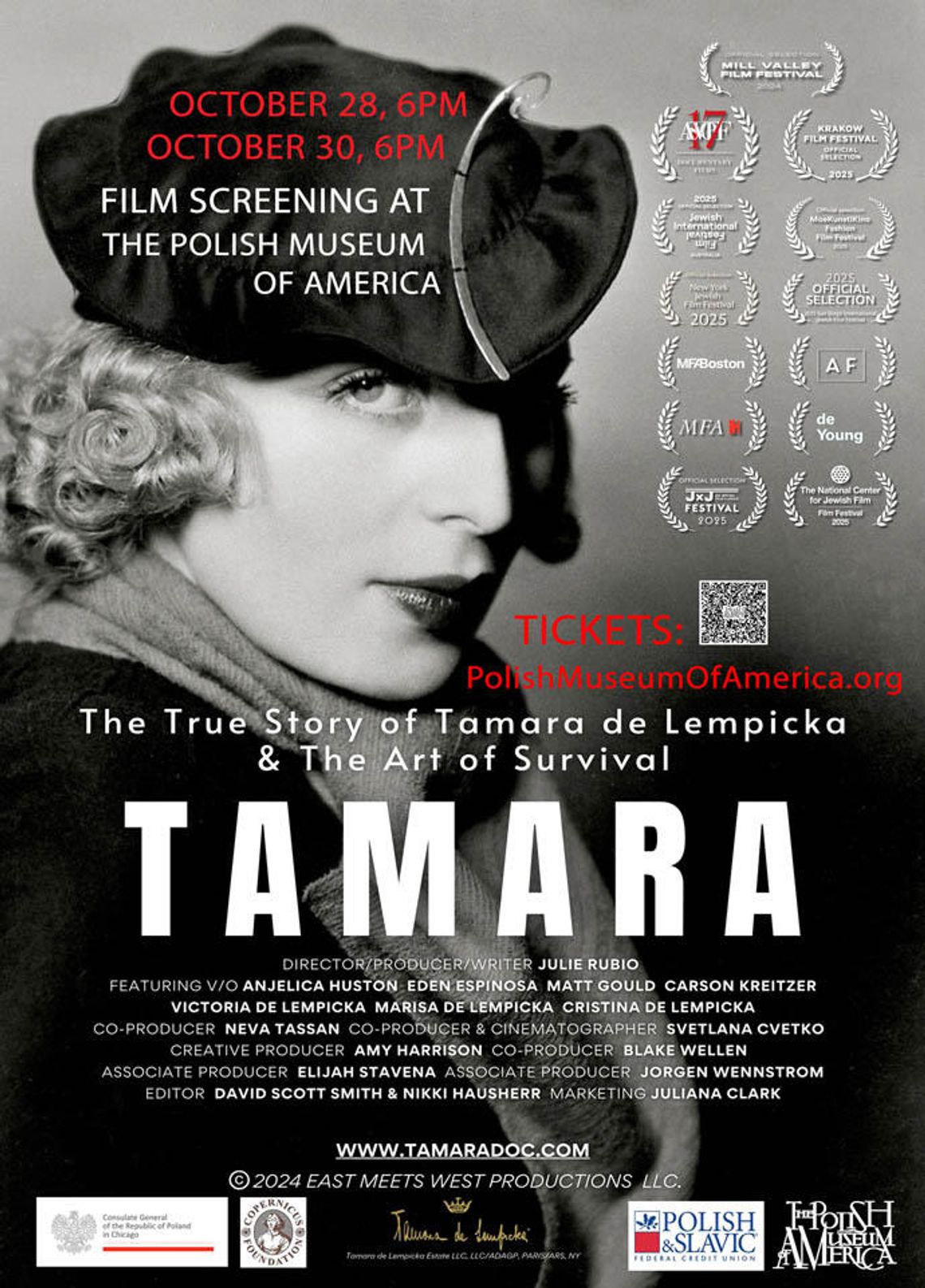 Pokaz filmu dokumentalnego „The True Story of Tamara De Lempicka & The Art of Survival” w MPA Pokaz filmu dokumentalnego „The True Story of Tamara De Lempicka & The Art of Survival” w MPA