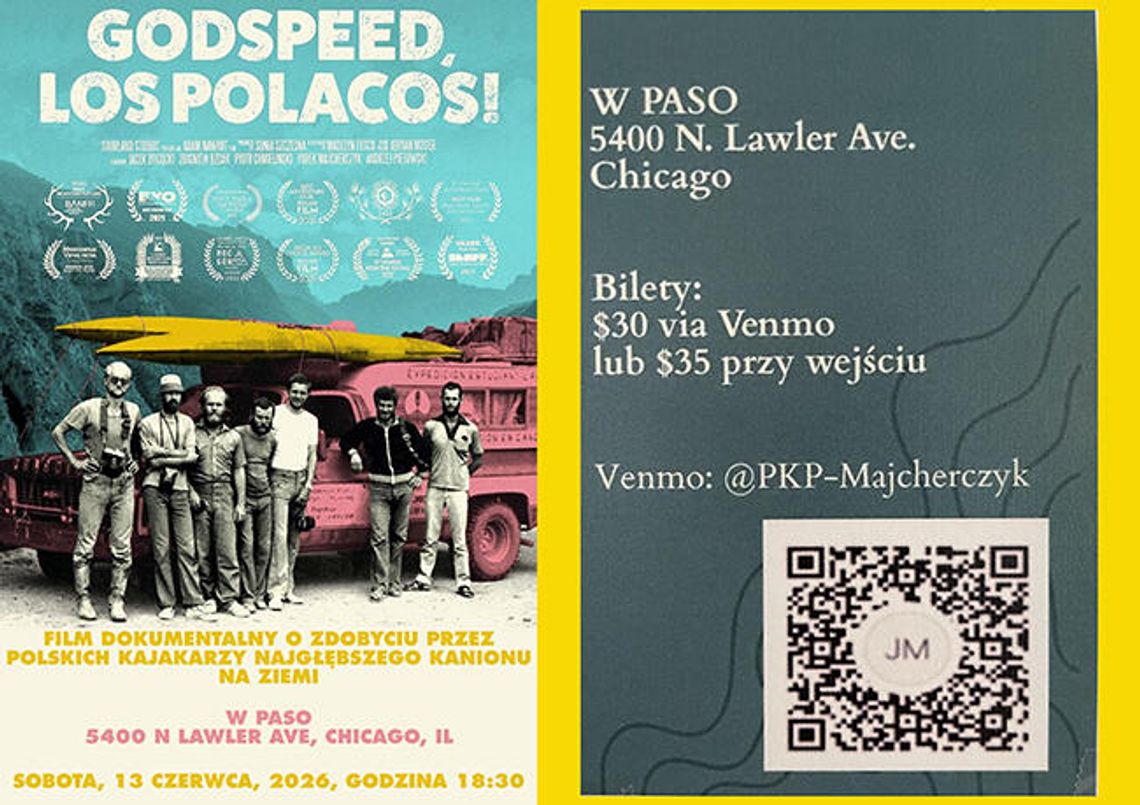 Pokaz filmu Godspeed, Los Polacos w PASO Pokaz filmu Godspeed, Los Polacos w PASO