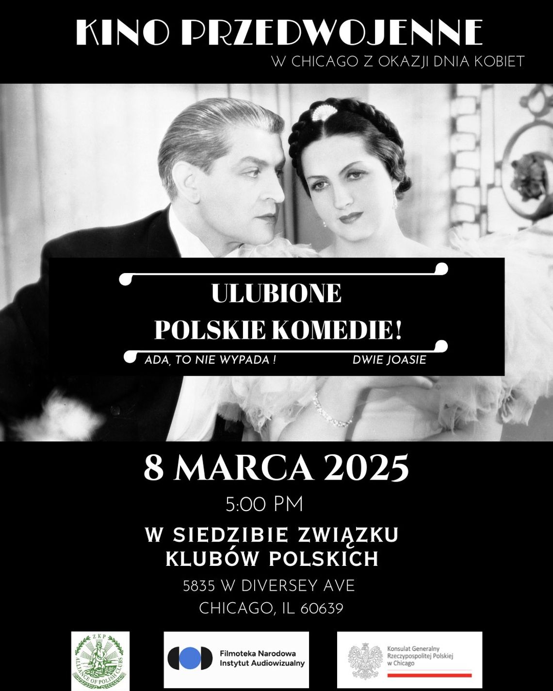 Pokaz przedwojennych polskich komedii z okazji Dnia Kobiet