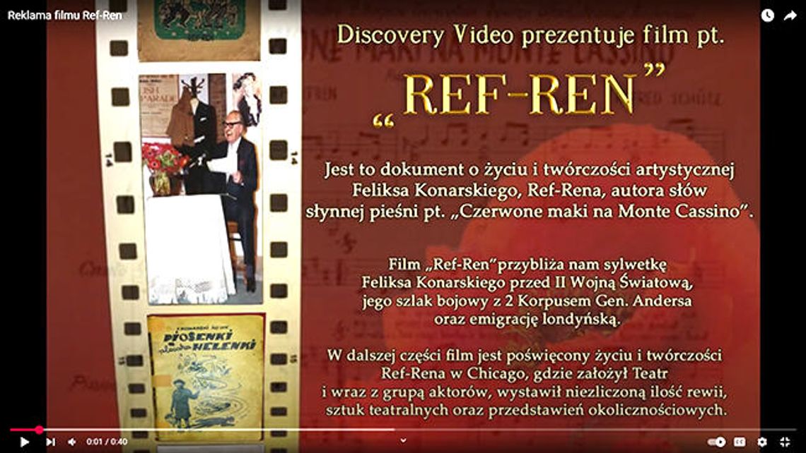 Projekcja filmu „REF-REN” Projekcja filmu „REF-REN”