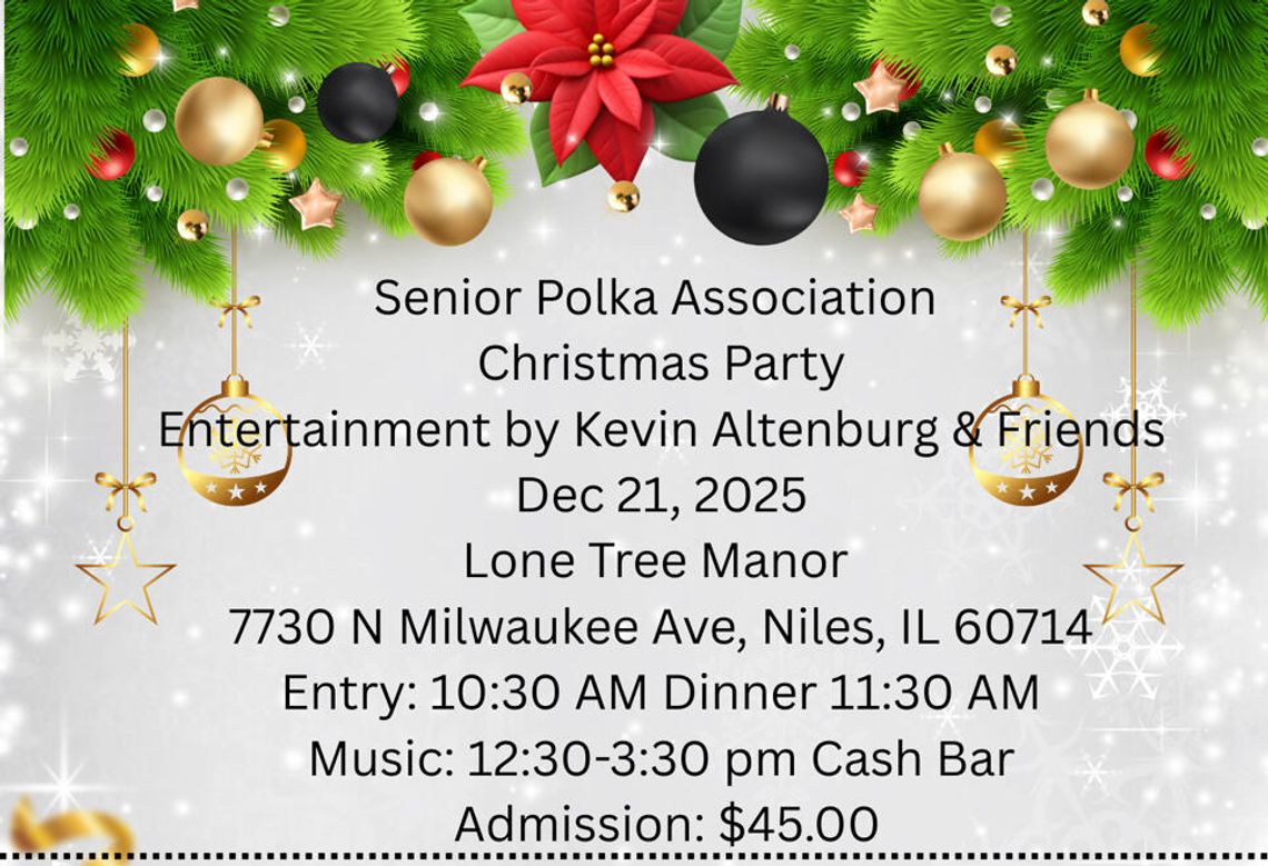 Przyjęcie świąteczne Senior Polka Association Przyjęcie świąteczne Senior Polka Association
