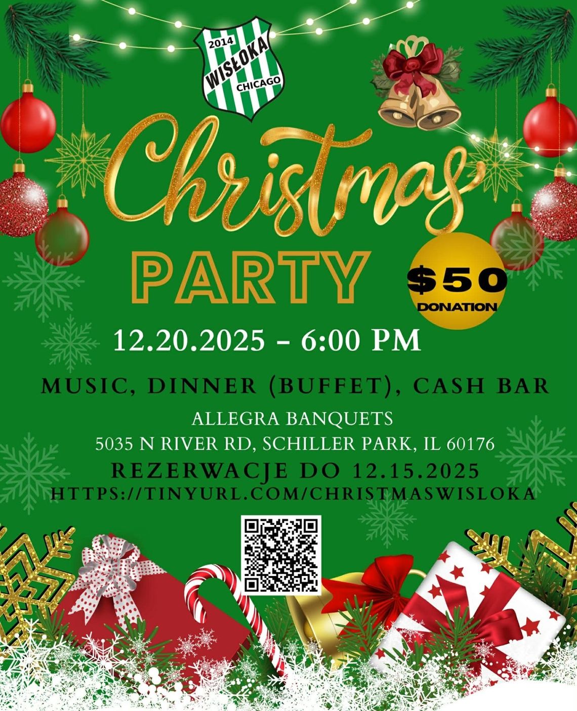 Przyjęcie świąteczne Wisłoki Chicago Przyjęcie świąteczne Wisłoki Chicago
