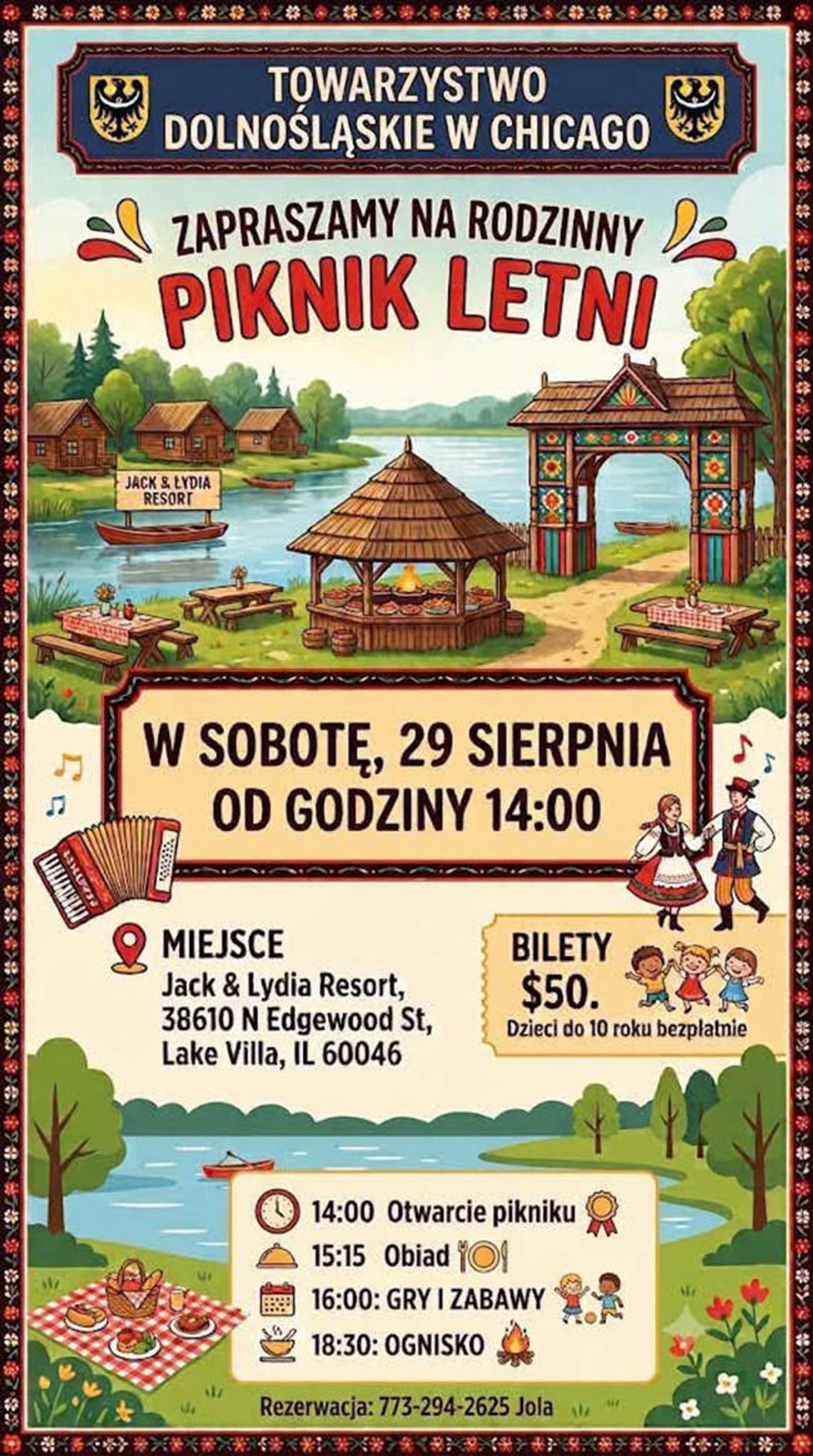 Rodzinny piknik letni Towarzystwa Dolnośląskiego w Chicago Rodzinny piknik letni Towarzystwa Dolnośląskiego w Chicago