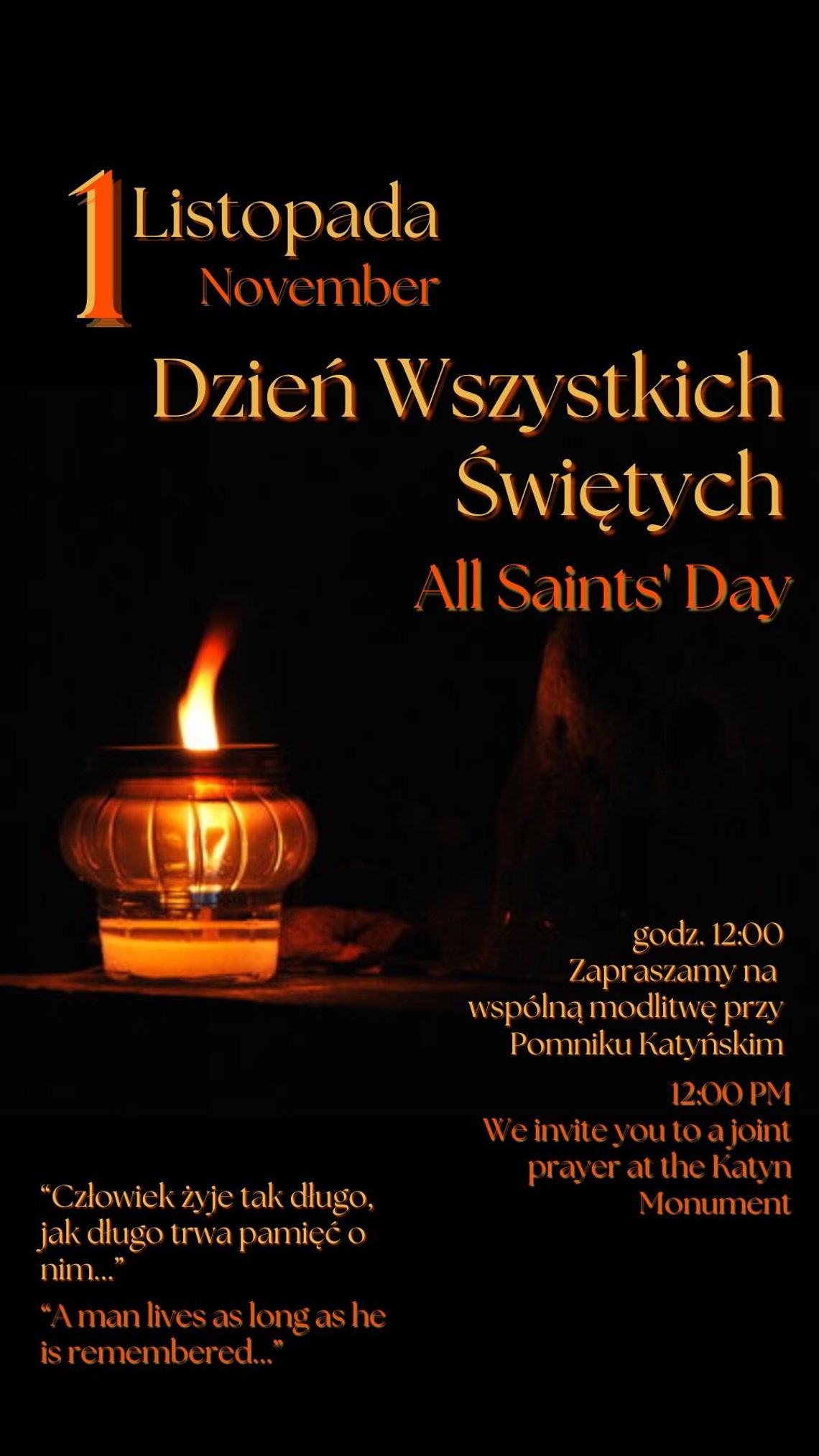 Różaniec przy Pomniku Katyńskim