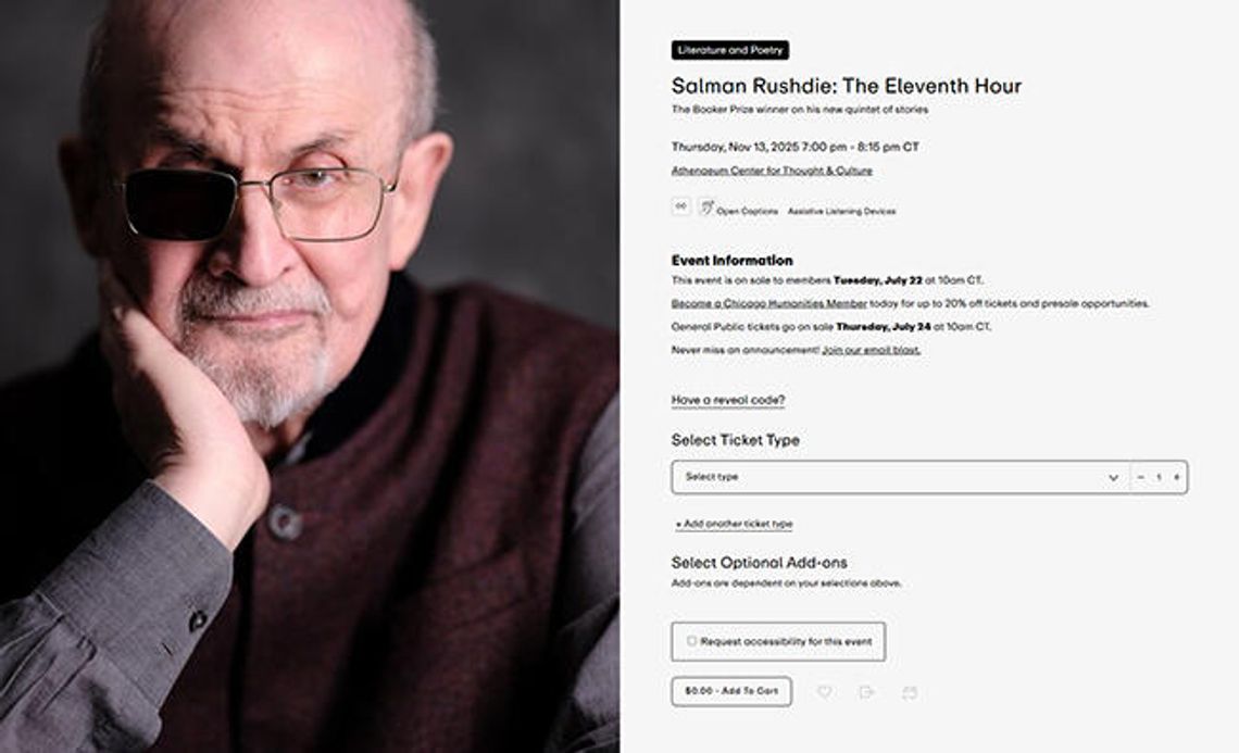 Salman Rushdie w Chicago Salman Rushdie w Chicago