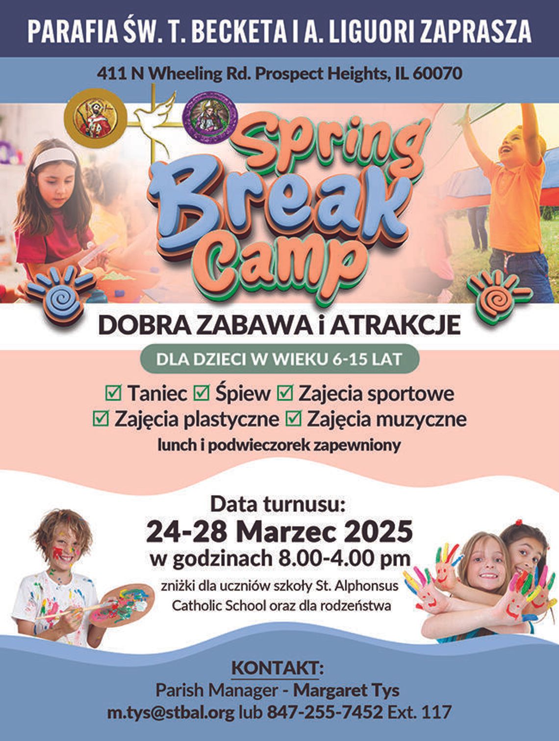 Spring Break Camp w parafi św. T. Becketa i A. Liguori Spring Break Camp w parafi św. T. Becketa i A. Liguori
