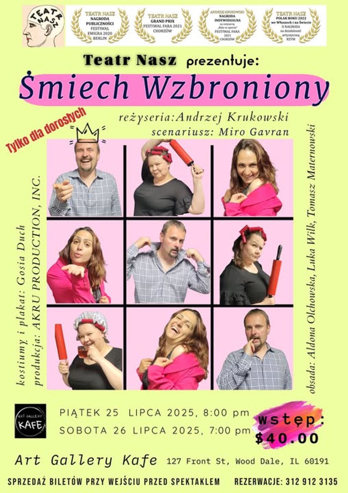 Teatr Nasz prezentuje: „Śmiech wzbroniony” Teatr Nasz prezentuje: „Śmiech wzbroniony”