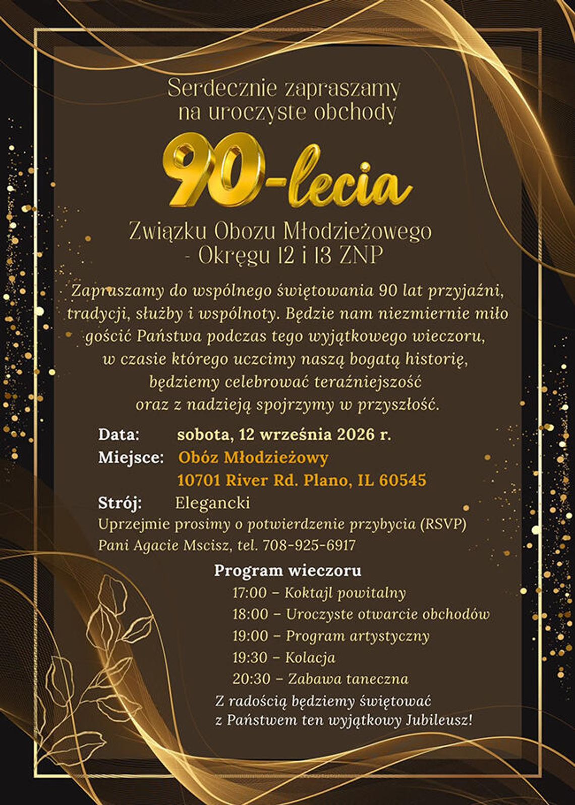 Uroczyste obchody 90-lecia Związku Obozu Młodzieżowego Okręgu 12 i 13 ZNP Uroczyste obchody 90-lecia Związku Obozu Młodzieżowego Okręgu 12 i 13 ZNP