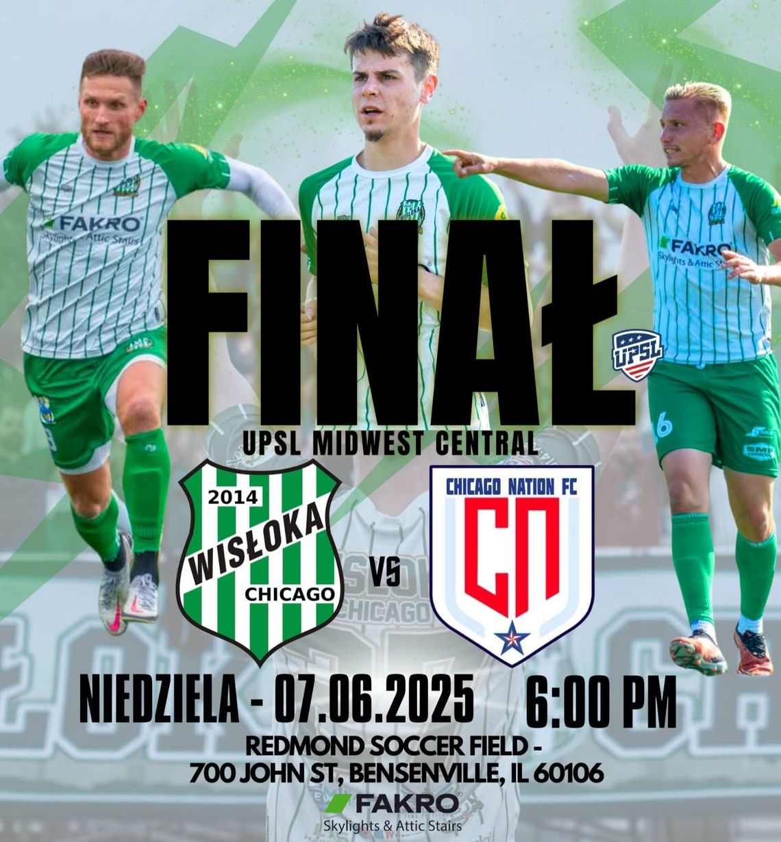 Wisłoka Chicago w wielkim finale Play-Offs międzystanowej ligi UPSL Midwest Central Wisłoka Chicago w wielkim finale Play-Offs międzystanowej ligi UPSL Midwest Central