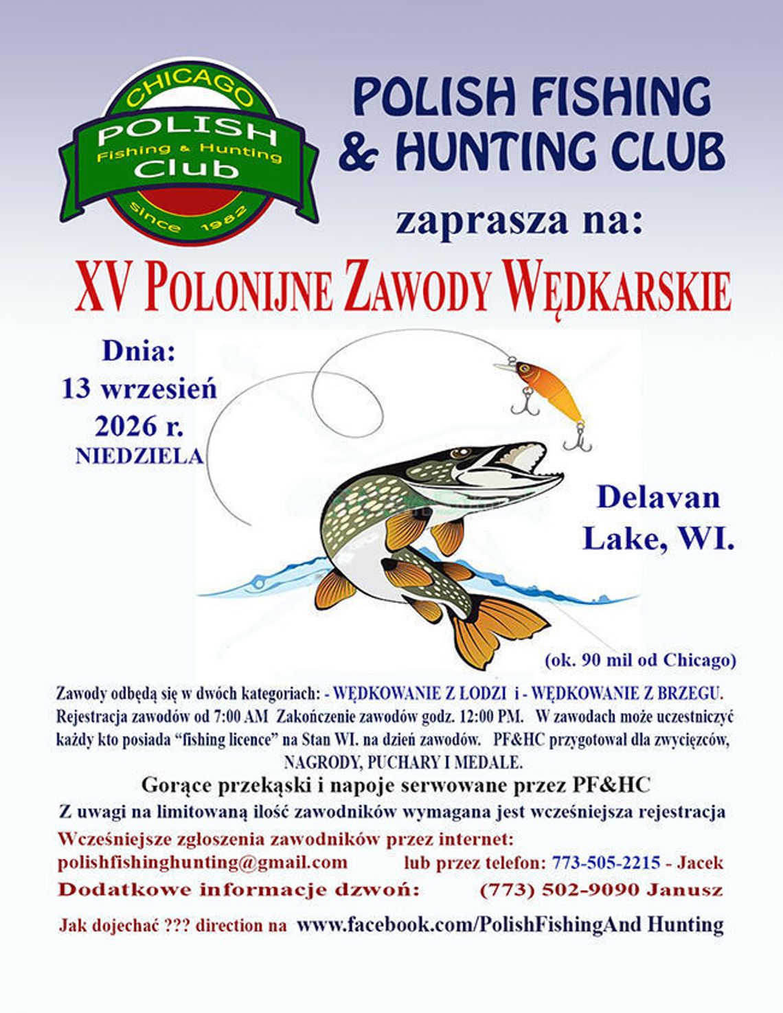 XV Polonijne Zawody Wędkarskie XV Polonijne Zawody Wędkarskie