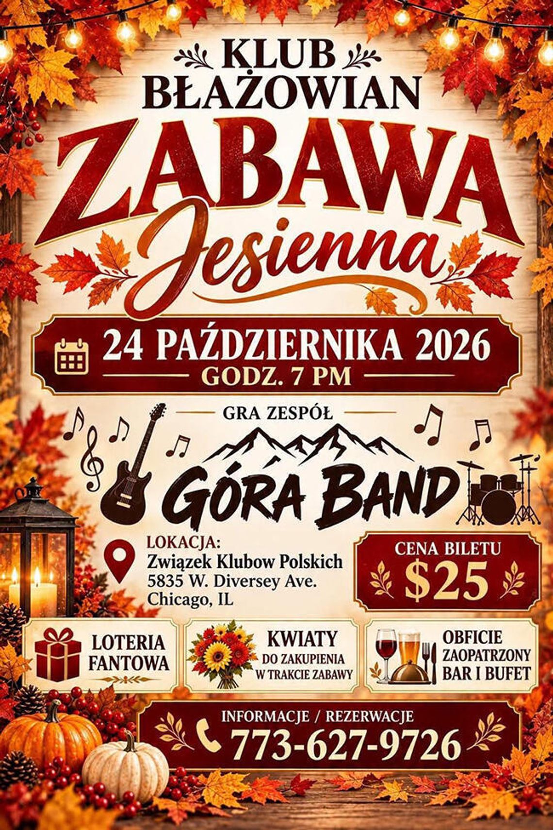 Zabawa jesienna Klubu Błażowian
