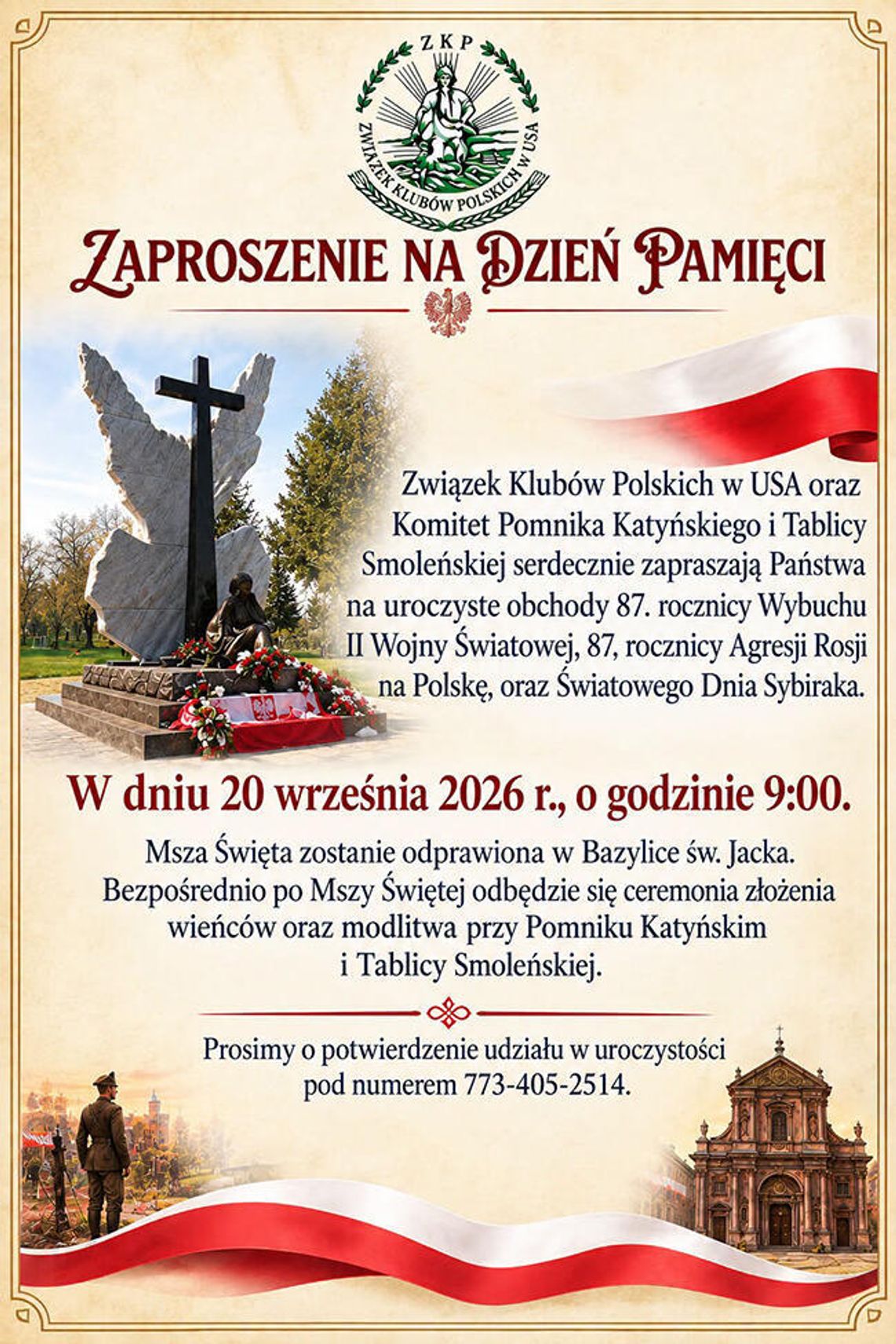 Zaproszenie na Dzień Pamięci