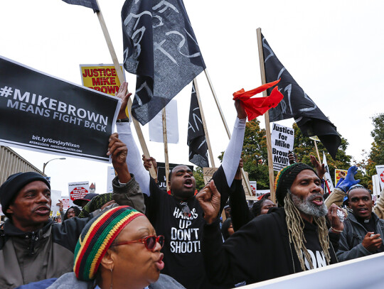 Protests in St. Louis, Missouri, USA over police shootings