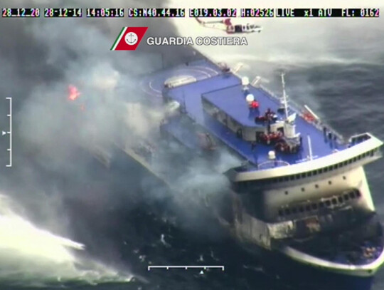 Rescue operations of the ferry Norman Atlantic