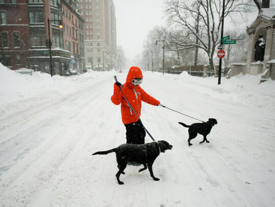 Record snowfall period in Boston