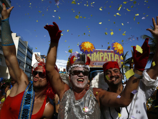 Pre carnival parade in Rio