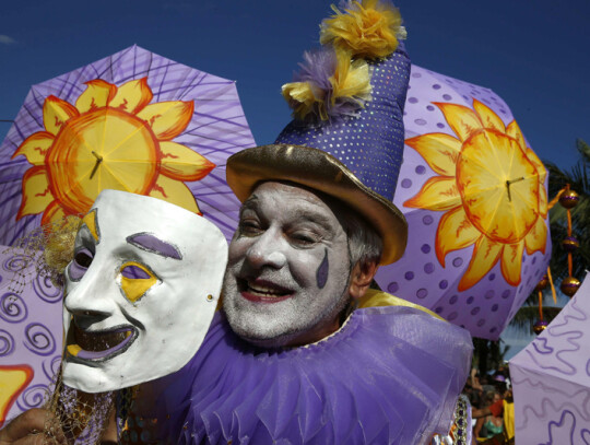 Pre carnival parade in Rio