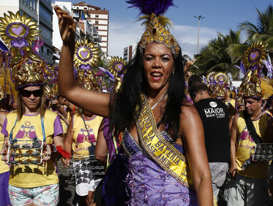 Pre carnival parade in Rio