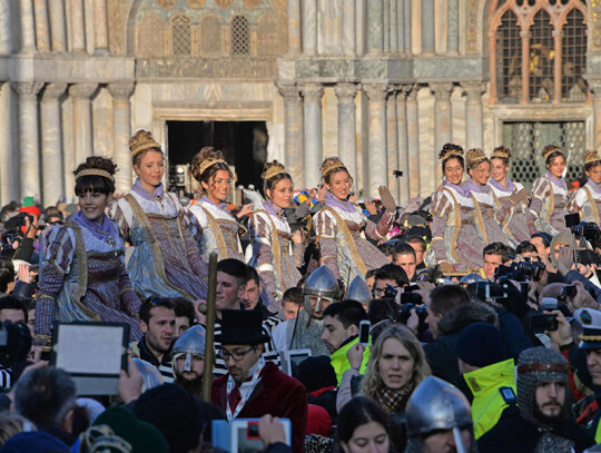 Carnival in Venice - Traditional parade of the Maries